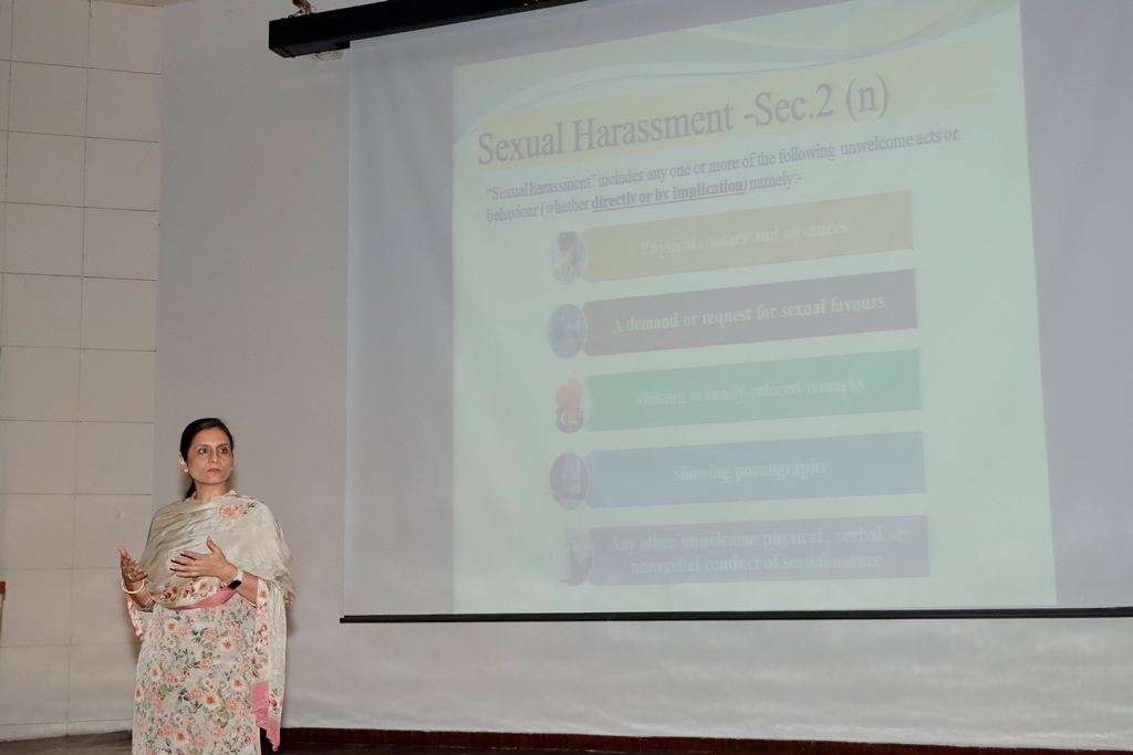 Workshop on "Awareness about Sexual Harassment at the Workplace and the Law"  (November 06, 2024)