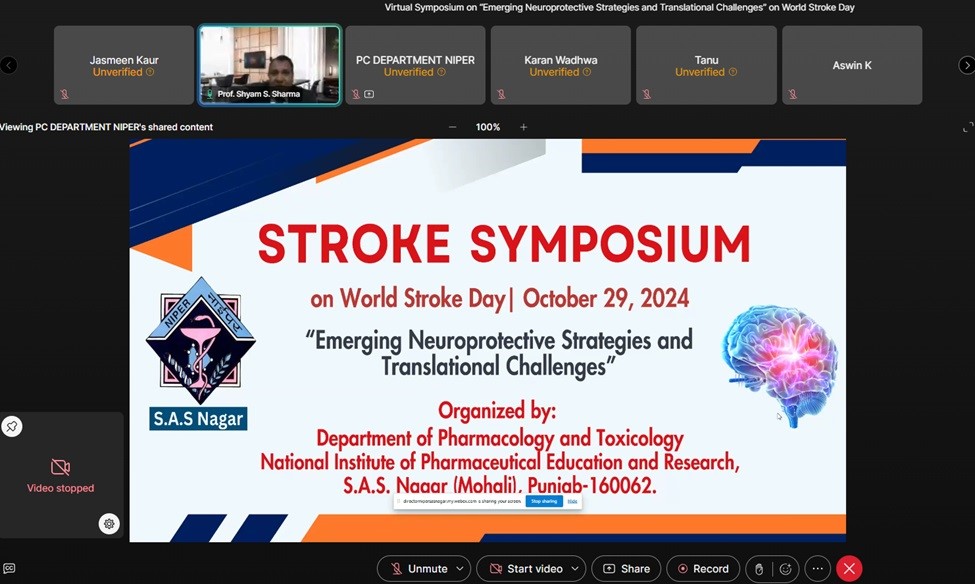 e-Symposium on the theme “Emerging Neuroprotective Strategies and Translational Challenges” on World Stroke Day (October 29, 2024)